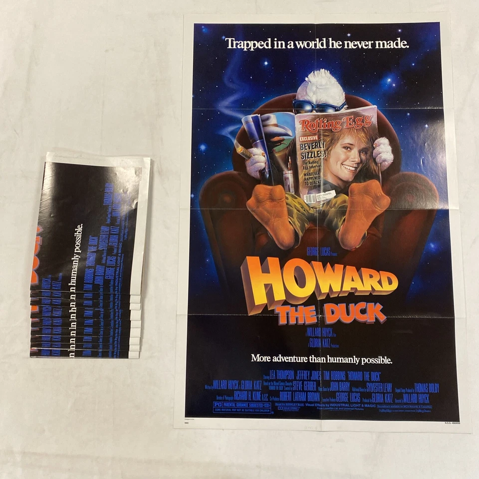*NOS* 1986 HOWARD THE DUCK ORIGINAL UNUSED NSS 27x41 THEATRICAL MOVIE POSTER - Image 1 of 4