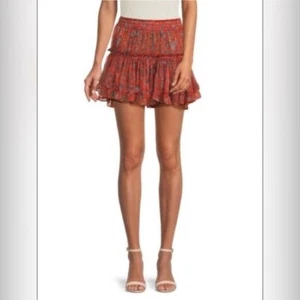 MISA Los Angeles Minirock rot marion Gr. Small Stufen Rüschen, Flirty, Skater - Bild 1 von 6