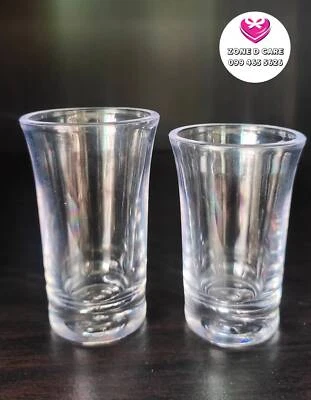 Juego de 6 vasos de chupito acrílico 35 ml y 45 ml para chupito whisky vodka alcohol  Foto 1 de 3