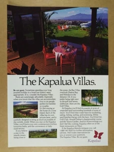 1980 Kapalua Bay & Golf Villas vintage print Ad - Picture 1 of 1