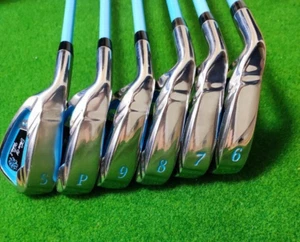 Lefty Ladies WORLD EAGLE FL-01V2 Iron Set of 6 6-PW-SW Graphite Flex L USED - Picture 1 of 9