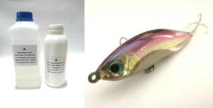 1 kg Clear Epoxy Resin for Lures + Spray Release Agent - Picture 1 of 3