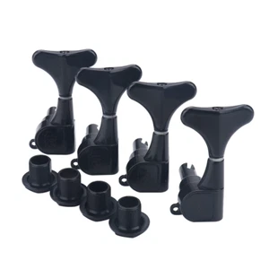 Wilkinson WJB-650 4 Left Diecast Sealed 4 Strings Bass Tuners Tuning Pegs Black - Picture 1 of 8