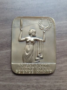 Bausch & Lomb Honorary Science Award Bronze Medal by MACO - Picture 1 of 3