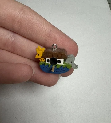 Miniatura Arca de Noé Casa de Muñecas Pieza de Madera Pequeña Decoración de Navidad De Colección Foto 1 de 4