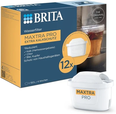 BRITA Wasserfilter Ersatzfilter Kartuschen MAXTRA PRO Extra Kalkschutz 12er Pack - Bild 1 von 4