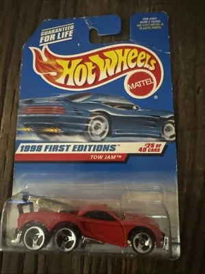 Hot Wheels #658 1998 vintage primeras ediciones 25/40 TOW JAM rojo con 3 radios Malasia Foto 1 de 2
