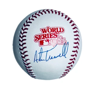 ALAN TRAMMELL AUTOGRAFO FIRMATO 1984 WORLD SERIES BASEBALL DETROIT TIGERS MVP COA - Foto 1 di 1
