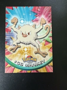 1999 Topps Pokemon #56 Mankey Edizione Animazione TV Logo Nero - Foto 1 di 2
