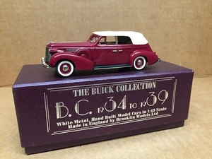 BROOKLIN MODELS METAL 1:43 1937 BUICK SPECIAL CONV. PHAETON B.C. 005 NR MINT - Picture 1 of 8