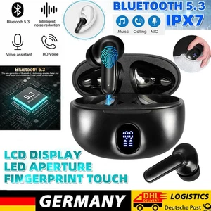 Bluetooth 5.3 Kopfhörer In-Ear Kabellos Ohrhörer Touch Control Wireless Headset - Bild 1 von 17