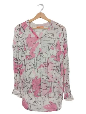 HUGO BOSS Manga larga Mujeres Camisa Talla EU 36 rosa-blanco puro look casual - Imagen 1 de 4