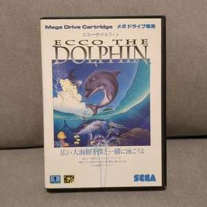 SEGA MEGA DRIVE Cartridge/ ECCO THE DOLPHINE Used Tested - Picture 1 of 5