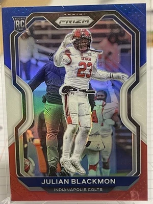 2020 Panini Prizm Colts Julian Blackmon Red White Blue Rookie #330 - Image 1 of 2
