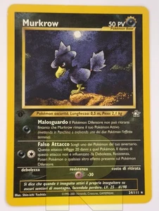 Murkrow ® Neo Genesis 24/111 1ª EDIZIONE ® Rara ® Pokemon ® Italiano ® EX+ - Picture 1 of 3