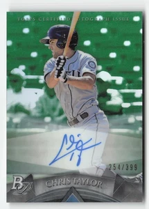 2014 Bowman Platinum #AP-CT Chris Taylor Prospect Auto Green Refractors #/399 - Picture 1 of 2