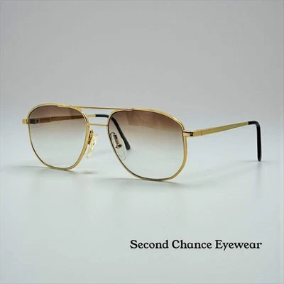 Gafas de sol Studio 123-R-Flex doradas aviador-nuevas lentes personalizadas degradadas-de colección Foto 1 de 4