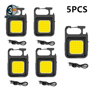 Llave Linterna COB LED Recargable USB Mini Súper Brillante Emergencia - Imagen 1 de 4