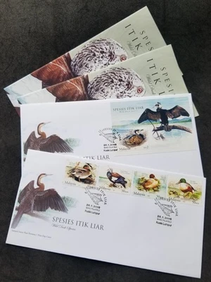 *FREE SHIP Malaysia Wild Duck Species 2006 Birds Pond Wildlife (FDC pair *c scan - Image 1 of 4