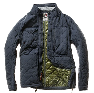 Relwen Quilted Insulated Tanker Jacket Navy Blue Medium Huckberry Coat Military - Image 1 of 4