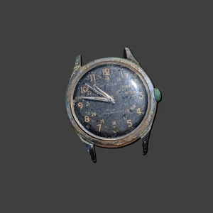 Vintage Westclox 24hr Military Watch Black Dial Running - Picture 1 of 4