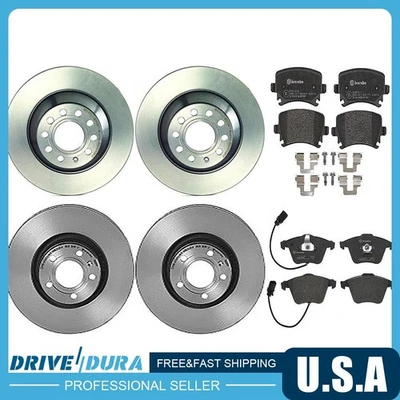 Brembo Front Disc Brake Rotors Ceramic Brake Pads for 2009 Mercedes-Benz S600 - Image 1 of 4