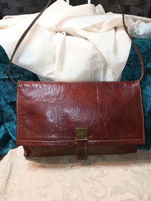Bandolera vintage The Bridge de cuero marrón hecha en Italia Foto 1 de 4