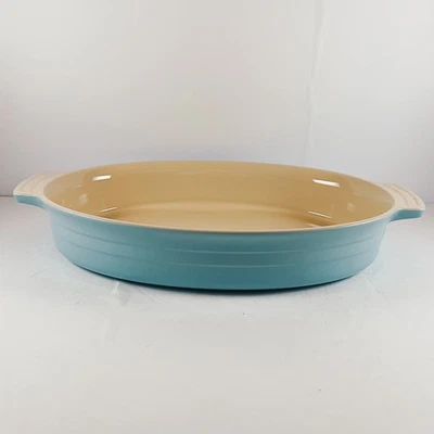 Pre-Owned Le Creuset Sky Blue Oval Cassarole/Baking Dish - Image 1 of 4