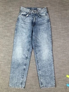 BLDWN Jeans Womens 25 Blue Vintage Straight High Rise Denim Made USA 100% Cotton - Picture 1 of 11