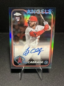 2024 Topps Chrome - Rookie Autographs Trey Cabbage #RA-TCA Refractor /499 (AU,RC - Picture 1 of 3