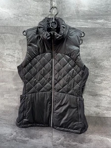 Lululemon Down For A Run Quilted Down Puffer Vest Black Jacket Size 12 - Picture 1 of 24