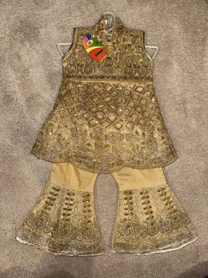 NEW Baby Toddler Girl Shalwar Kameez Dress Pakistani Indian Party Eid Outfit 18 - Image 1 of 4