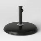 33lbs Recycled Round Outdoor Patio Market Umbrella Bases Black - Threshold