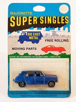 Majorette Super Singles Simca 1100 TI / #234 Blue Opening Hatch / Made in France - Image 1 of 4
