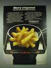 1980 Presto FryDaddy Deep Fryer Ad - Merry Crispness