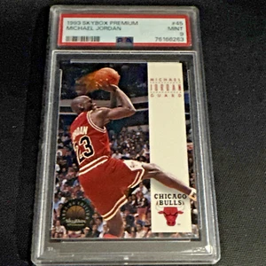 1993 Skybox Premium Michael Jordan Chicago Bulls #45 PSA 9 MINT 🏀 - Picture 1 of 2