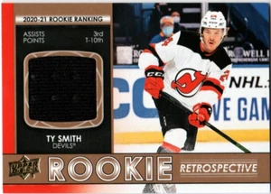 TY SMITH 21-22 UPPER DECK ROOKIE RETROSPECTIVE JERSEY CARD # RR-14 UD 2021-22 - Bild 1 von 2
