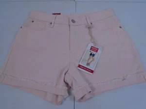LEVI STRAUSS SIGNATURE Women Size 6 HIGH RISE JEAN SHORTS CUT OFFS  #0917 - Picture 1 of 4