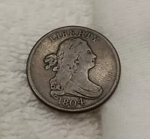 1804 Half Cent Sorte "Stachelkinn" - Bild 1 von 3