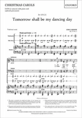 Tomorrow Shall Be My Dancing Day John Gardner SATB and Piano Scor - Image 1 of 2
