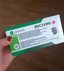 Toner d'origine Magenta - Lexmark 80C2XM0 - neuf mais paquet ouvert - Photo 1/3