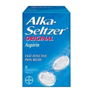 2x Pack Alka-Seltzer Original 1 Effervescent Tablets - 20 Tablets In Total MAX 1