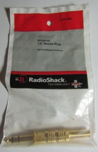 Enchufe estéreo Radioshack Gold Series 1/4 274-0866 nuevo y precintado - Imagen 1 de 2