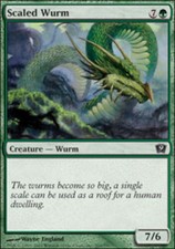 4x Scaled Wurm MTG 9th Edition NM Magic Regular