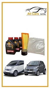 Kit Tagliando Smart fortwo 451 1.0 benzina 3 Filtri + 3 Lt. Motul 8100 5w30 - Foto 1 di 1