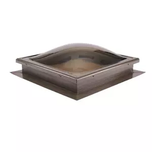 Gordon Skylight Telaio Piatto In Alluminio Lampeggiante Fisso 22-1/4"" x 22-1/4"" Bronzo - Foto 1 di 5
