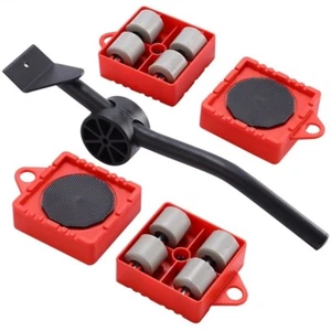 Möbelheber 5 tlg Möbelrollen 300 KG Set Umzughelfer Möbelrücker Möbeltransport - Bild 1 von 8