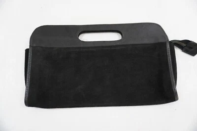 Bolso clutch Jacaranda años 70 vintage de gamuza negro cierre de cremallera Foto 1 de 4