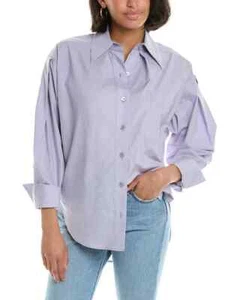 ATTREZZATURA Camicia Sergine oversize 100% cotone colore viola chiaro taglia M NUOVA - Foto 1 di 2