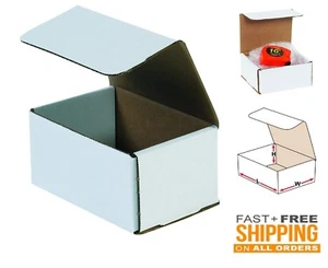 Paquete de 50 cajas de envío pequeñas cartón 6x4x3 suministros de entrega corrugado fuertes - Imagen 1 de 8